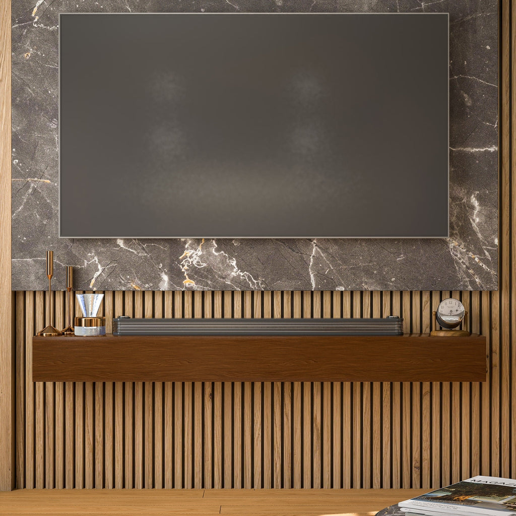 Solid Pine Wall Mounted Fireplace Mantel Floating Shelf