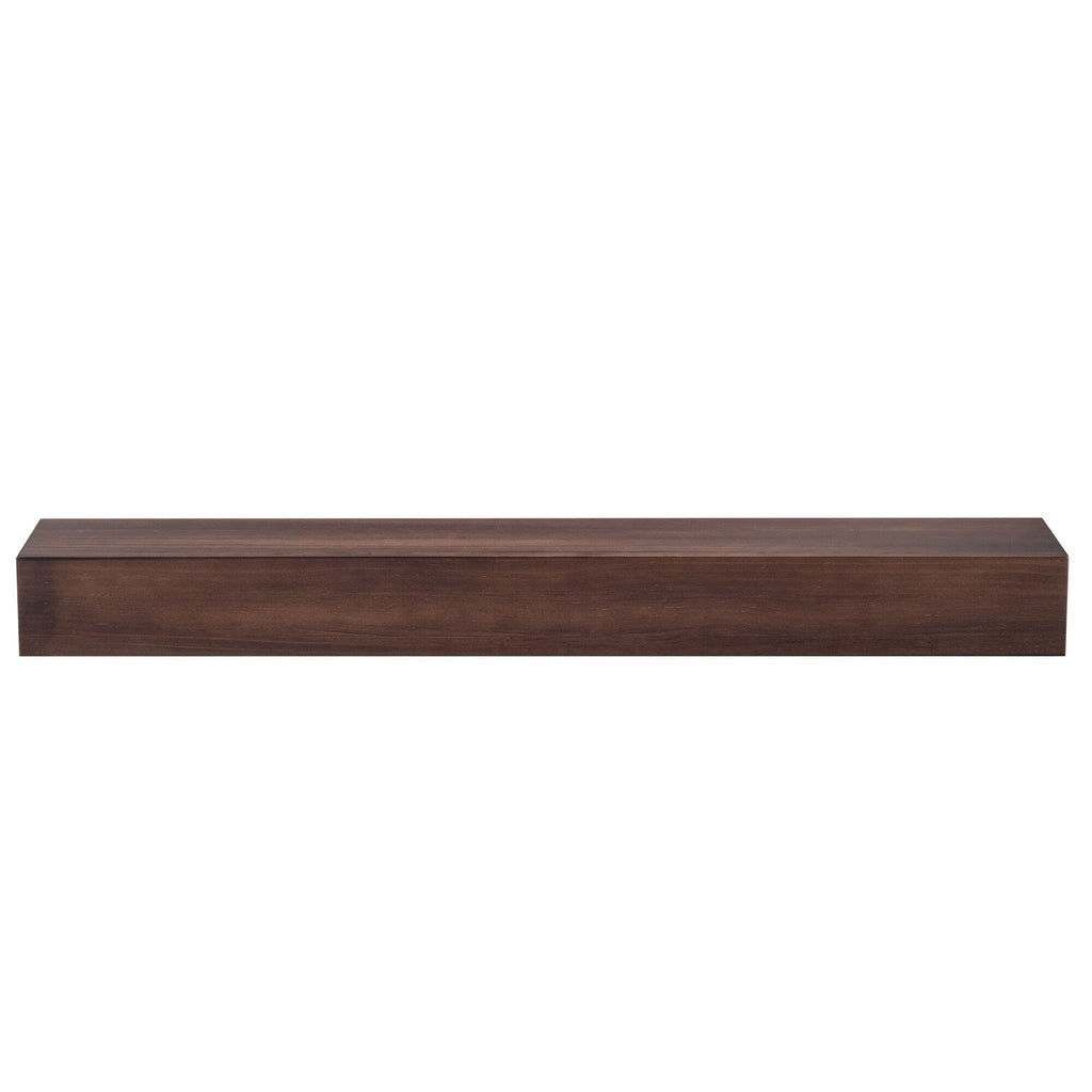 Solid Pine Wall Mounted Fireplace Mantel Floating Shelf