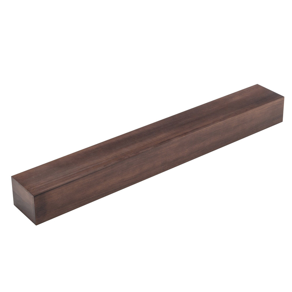 Solid Pine Wall Mounted Fireplace Mantel Floating Shelf