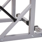 Soozier Steel 2-piece Height Adjustable Barbell Squat Rack/Bench Press - N/A