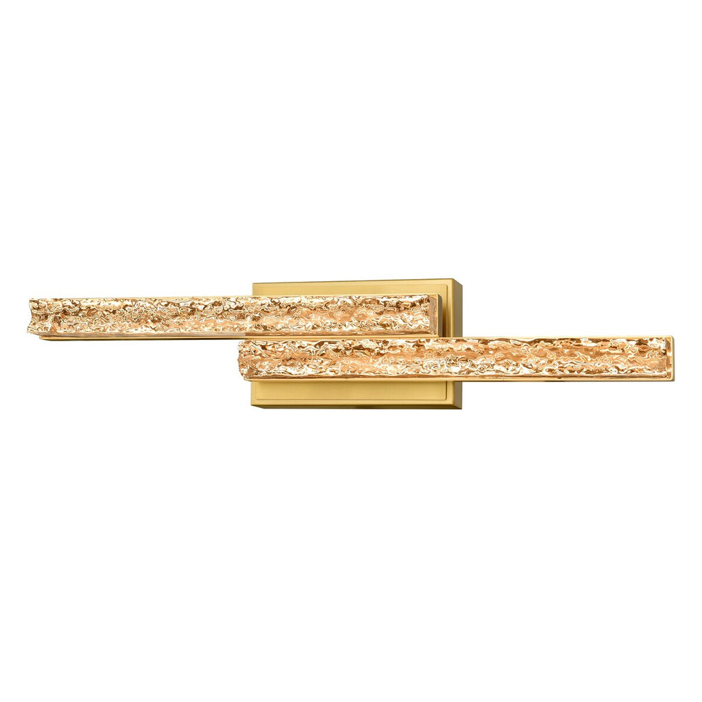 Stagger Integrated LED Brass Vanity Light