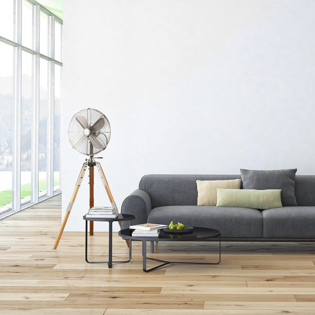 Star Fans Star Tripod 16-inch Stand Fan with Wooden Legs