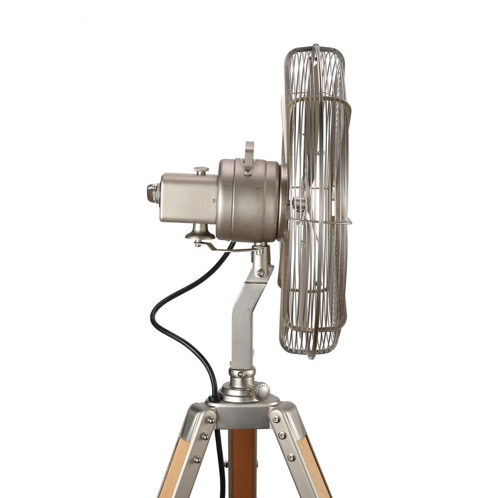 Star Fans Star Tripod 16-inch Stand Fan with Wooden Legs
