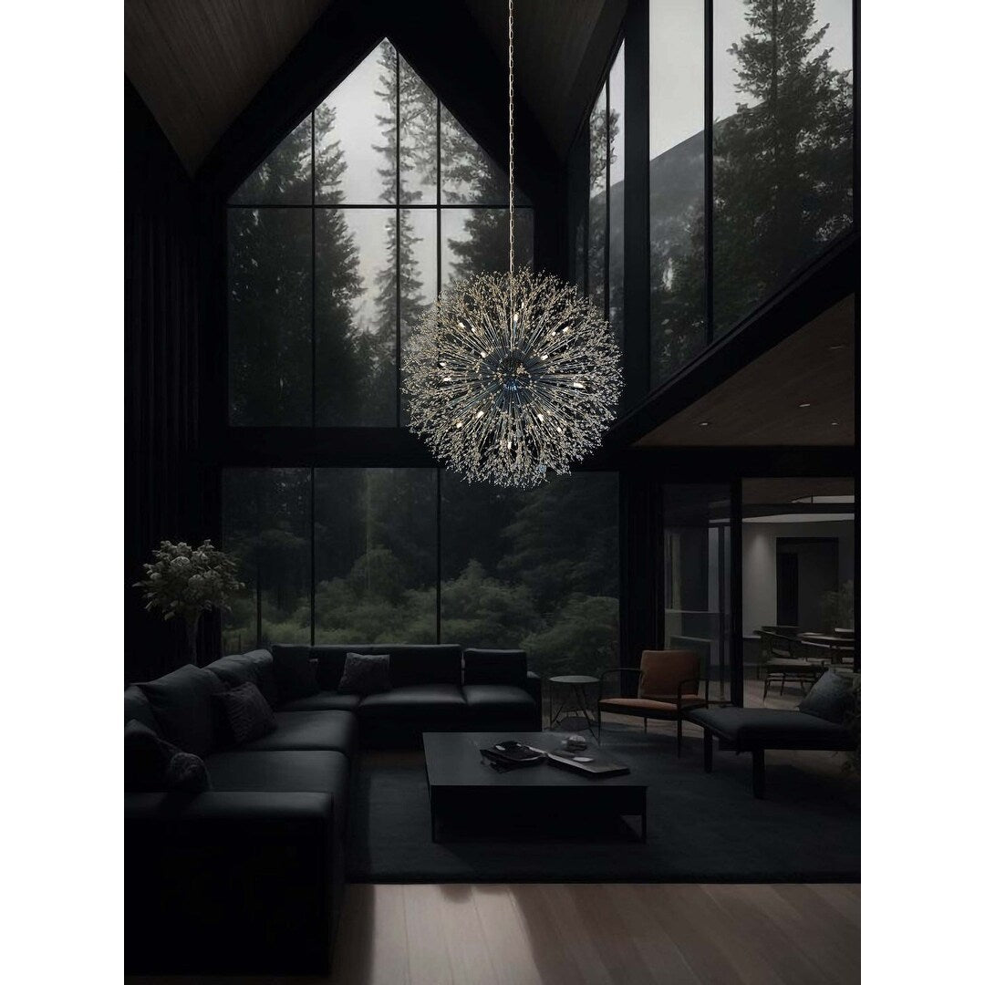 Starburst Chandelier 47 Wide Crystal Lighting Fixture