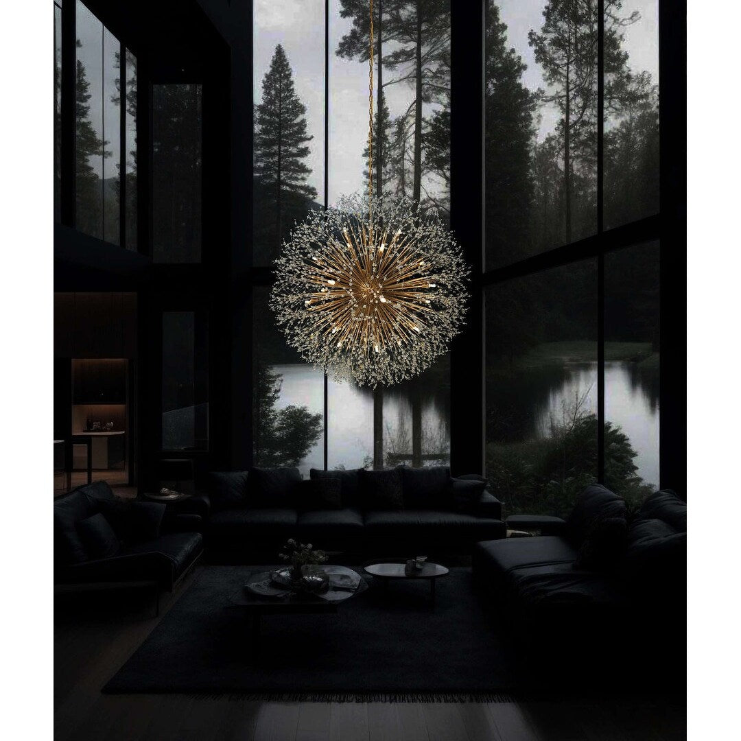 Starburst Chandelier 47 Wide Crystal Lighting Fixture