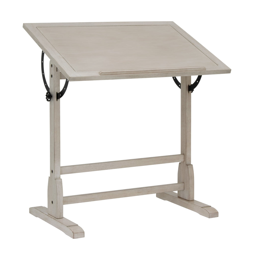 Studio Designs 36-inch Vintage Wood Drafting Table with Angle Adjustable Top for Drawing