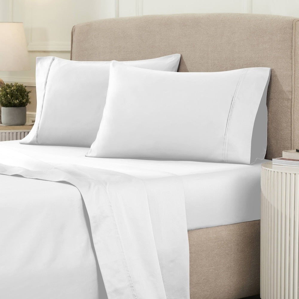 Superior Egyptian Cotton 1200 Thread Count Eco-Friendly Solid Sheet Set