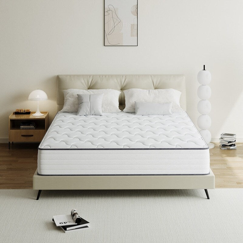 SweDrea 8/12 in Medium Firm Gel-infused Memory Foam Hybrid Mattress Cooling and Breathable with CertiPUR-US, SGS and OEKO-TEX