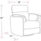 Fairview Home Swivel Power Glider Recliner