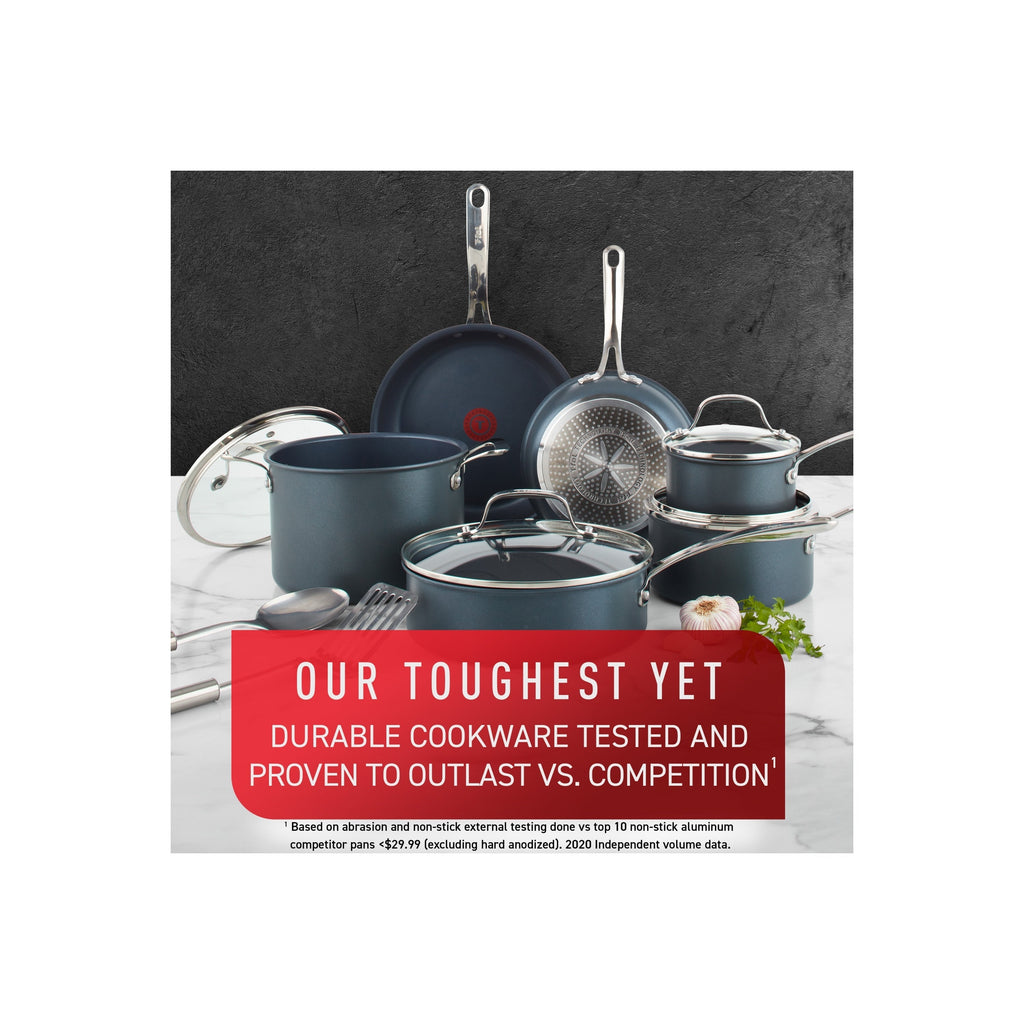 T-fal Platinum Nonstick Cookware Set with Induction Base, Unlimited Cookware Collection, 12 piece