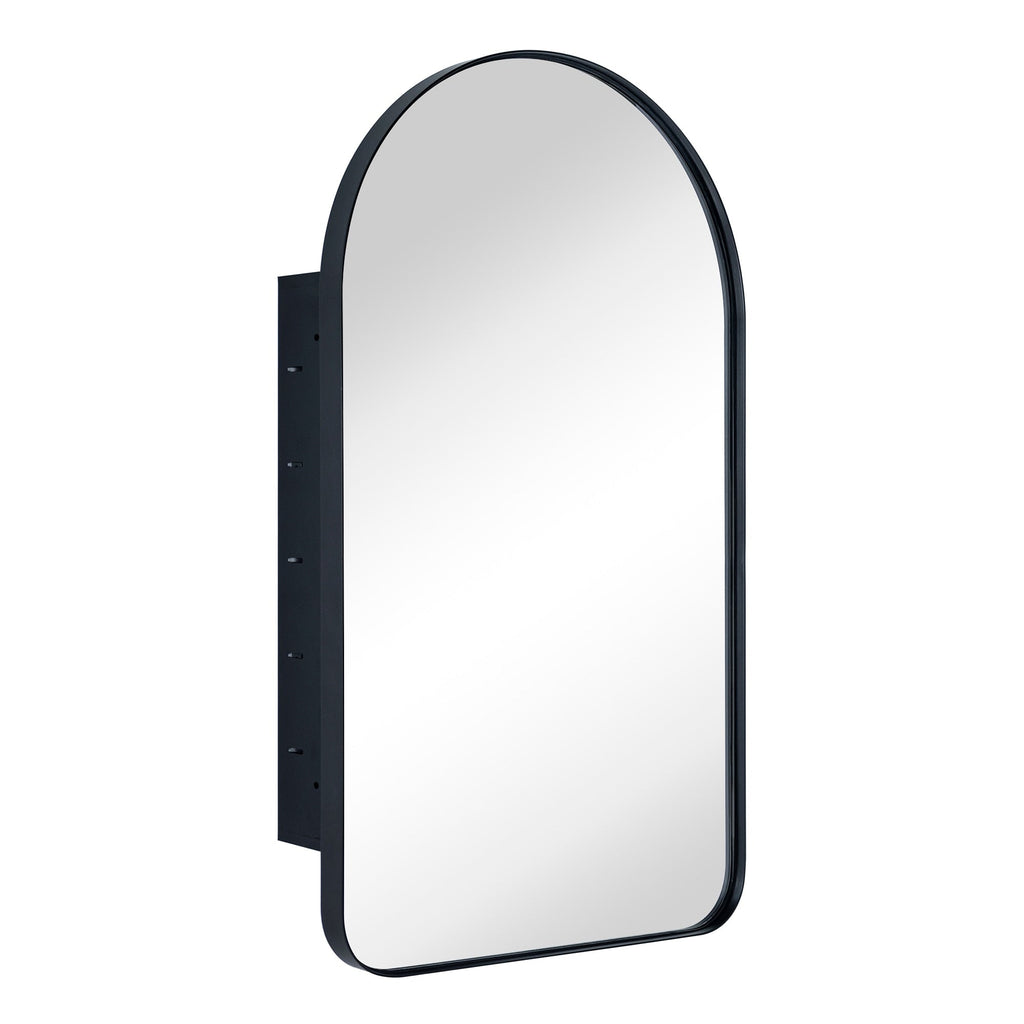 TEHOME Aristes Recessed Framed Medicine Cabinet with Mirror and Adjustable Shelves