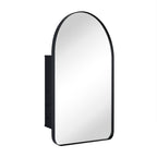 TEHOME Aristes Recessed Framed Medicine Cabinet with Mirror and Adjustable Shelves