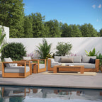 Tahoe Outdoor Patio Acacia Wood 5-Piece Furniture Set