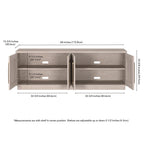Tillman Rectangular TV Stand for TV's up to 75