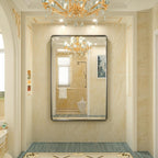 TokeShimi Modern Metal Frame Bathroom Vanity Wall Mirror