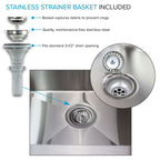 Transolid EWS-2422S 24-in W x 22-in D x 35-in H Stainless Steel Laundry Sink and Wash Stand - 24-in x 22-in