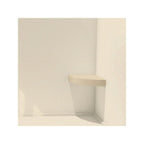 Transolid Studio 14-In X 14-In Solid Surface Wall-Mount Corner Shower Seat - 14.5 x 14.25 x 3