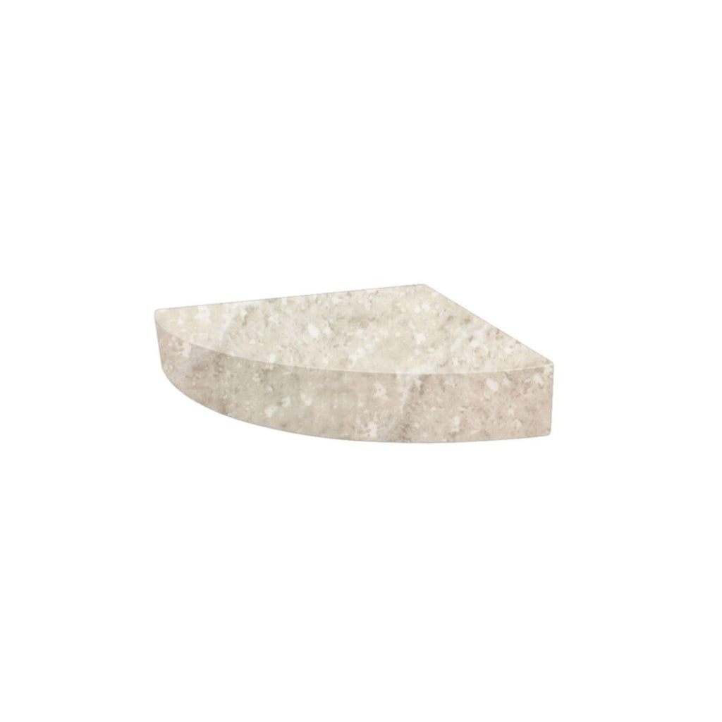 Transolid Studio 14-In X 14-In Solid Surface Wall-Mount Corner Shower Seat - 14.5 x 14.25 x 3