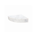Transolid Studio 14-In X 14-In Solid Surface Wall-Mount Corner Shower Seat - 14.5 x 14.25 x 3