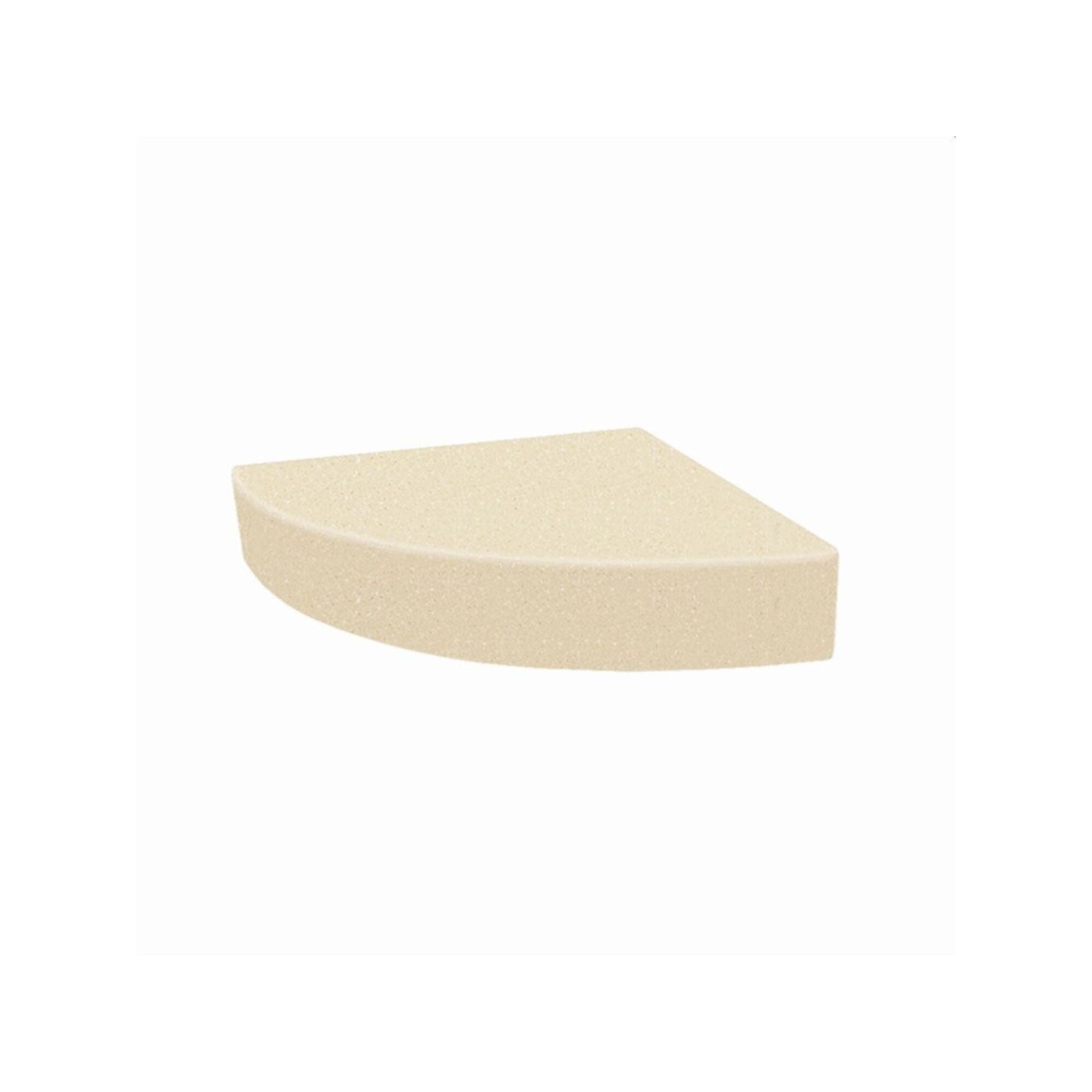 Transolid Studio 14-In X 14-In Solid Surface Wall-Mount Corner Shower Seat - 14.5 x 14.25 x 3