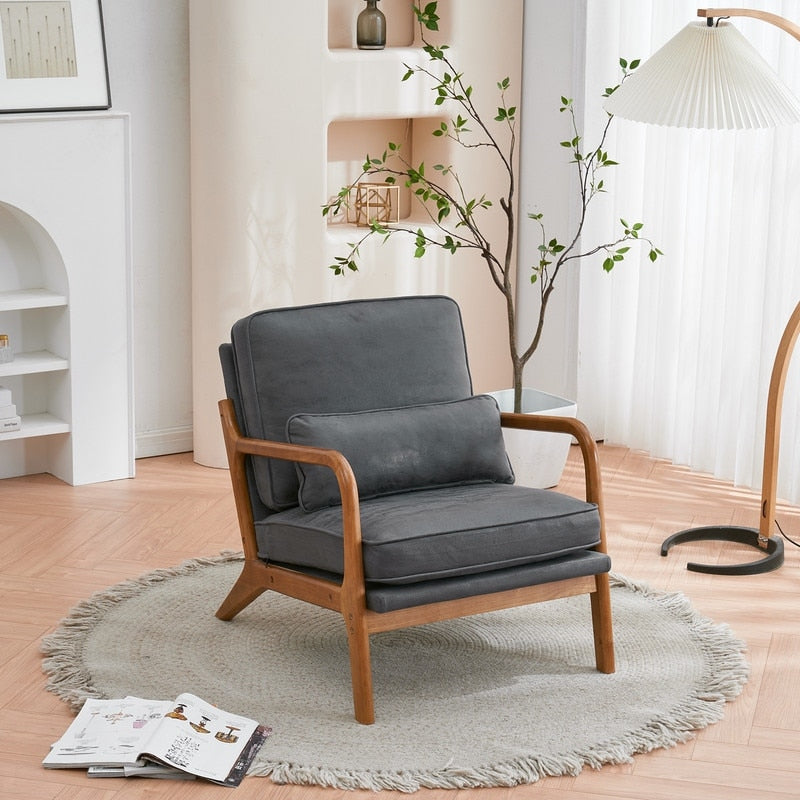 Mid Century Modern Upholstered Accent Chair