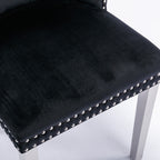 Upholstered Tufted Velvet Dining Chair with Solid Wood Legs Set of 6
