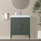 Vanity Art 20 or 24 or 30 Single Sink Bathroom Vanity Cabinet with Ceramic Top