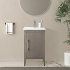 Vanity Art 20 or 24 or 30 Single Sink Bathroom Vanity Cabinet with Ceramic Top