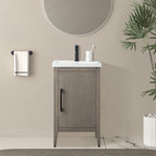 Vanity Art 20 or 24 or 30 Single Sink Bathroom Vanity Cabinet with Ceramic Top