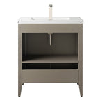 Vanity Art 20 or 24 or 30 Single Sink Bathroom Vanity Cabinet with Ceramic Top