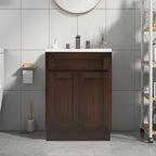 Vanity Art 24-inch Solid Wood Single Sink Bathroom Vanity Cabinet