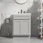 Vanity Art 24-inch Solid Wood Single Sink Bathroom Vanity Cabinet