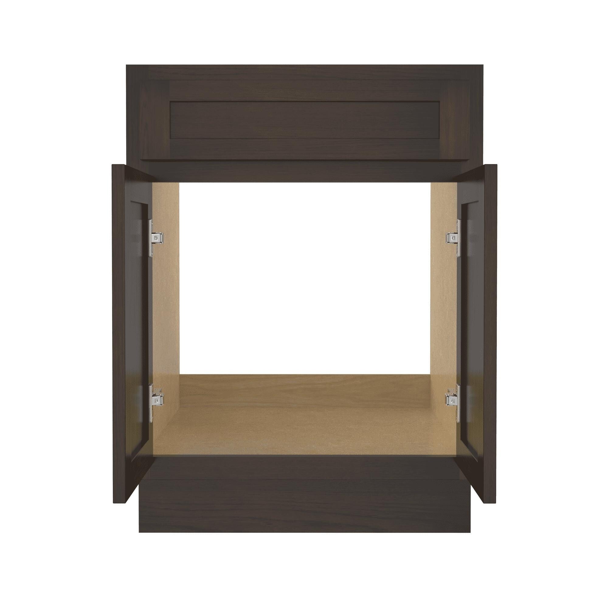 Vanity Art 24-inch Solid Wood Single Sink Bathroom Vanity Cabinet