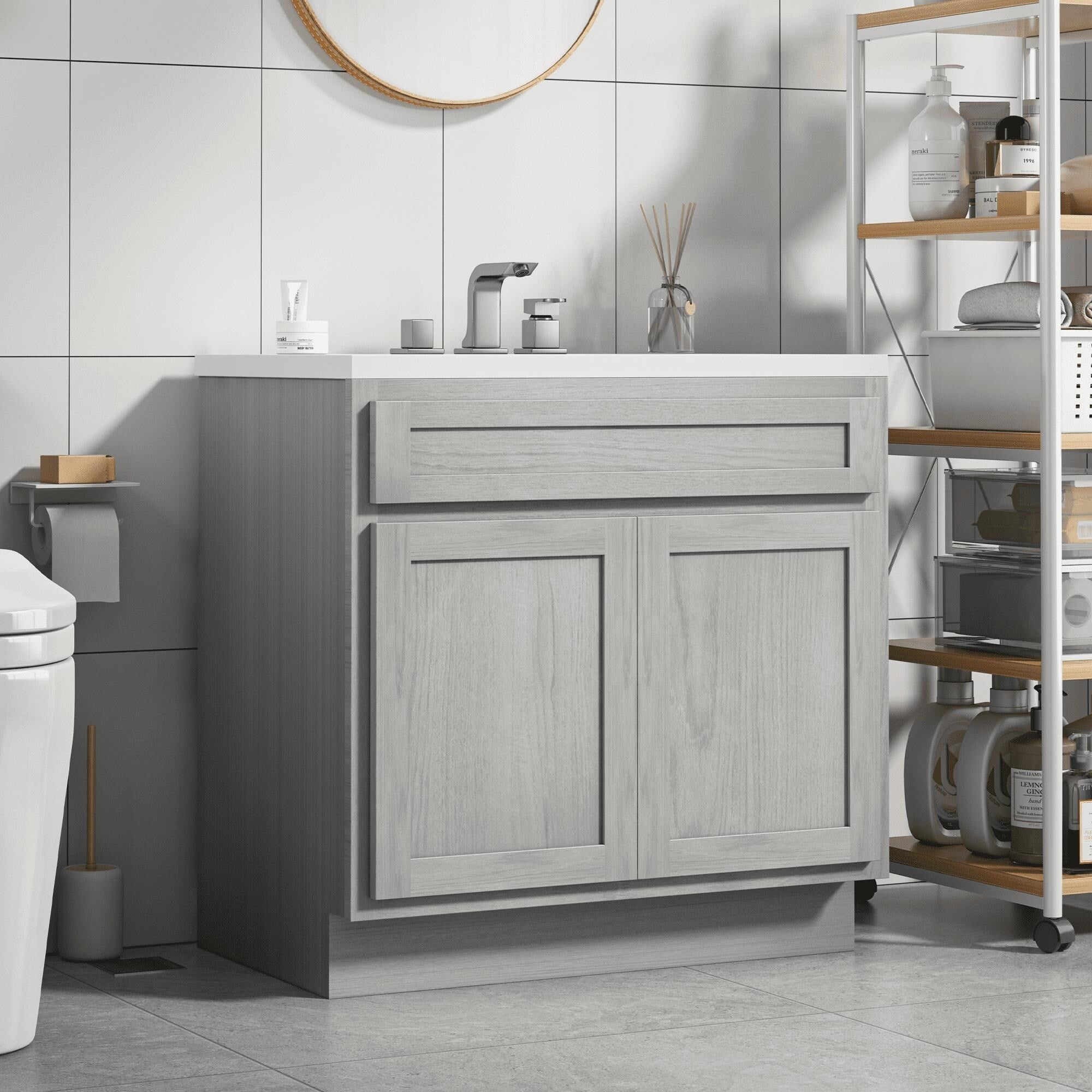 Vanity Art 36 Inch Single Sink Bathroom Vanity Cabinet