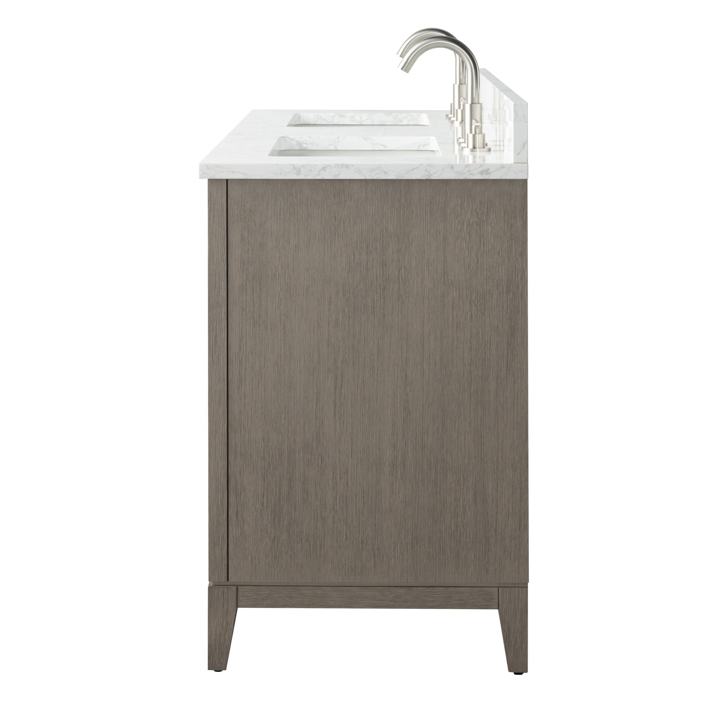 Vanity Art Bathroom Vanity with Ceramic Sink and Engineered Marble Top