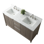 Vanity Art Bathroom Vanity with Ceramic Sink and Engineered Marble Top
