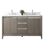 Vanity Art Bathroom Vanity with Ceramic Sink and Engineered Marble Top
