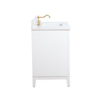 Vanity Art Bathroom Vanity with Ceramic Sink and Engineered Marble Top