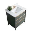 Vanity Art Bathroom Vanity with Ceramic Sink and Engineered Marble Top