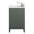 Vanity Art Bathroom Vanity with Ceramic Sink and Engineered Marble Top