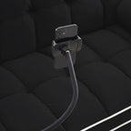 Velvet Convertible 55'' 2-Seater Sleeper Sofa with Pull-Out Bed, Adjustable Recline, Side Pockets, and Phone Holder