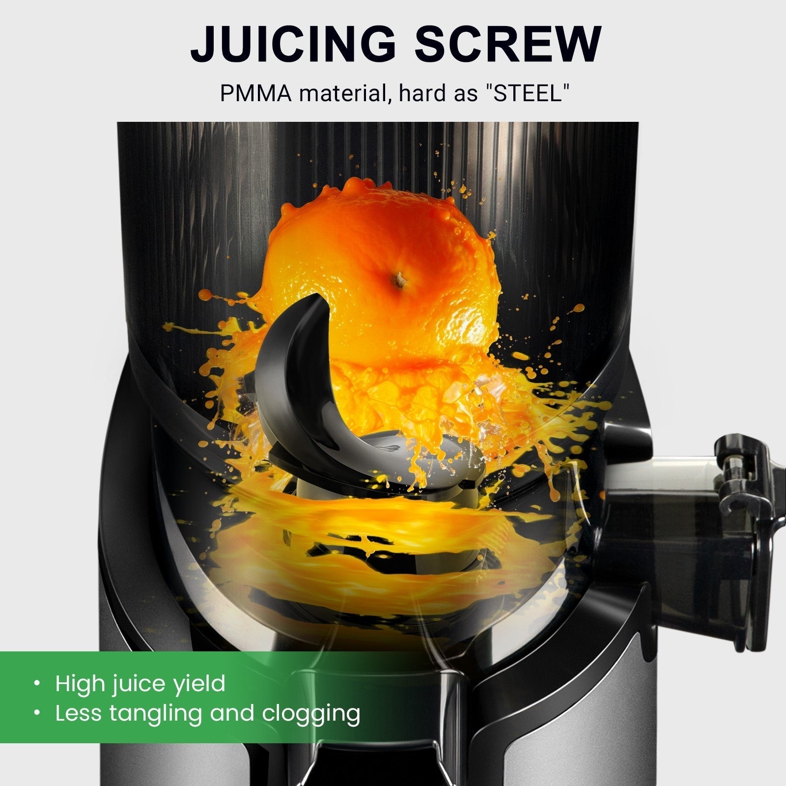 Ventray 900 Slow Masticating Juicer, Cold Press Juicer with 5.1 Extra Large Wide Feed Chute