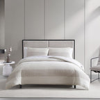 Vera Wang Chenille Waffle Stripe Beige Comforter Set