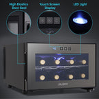 Versatile 8 - bottle Beverage Cooler(46 - 66°F): Sleek Design and Ultra - quiet Operation for Home Use