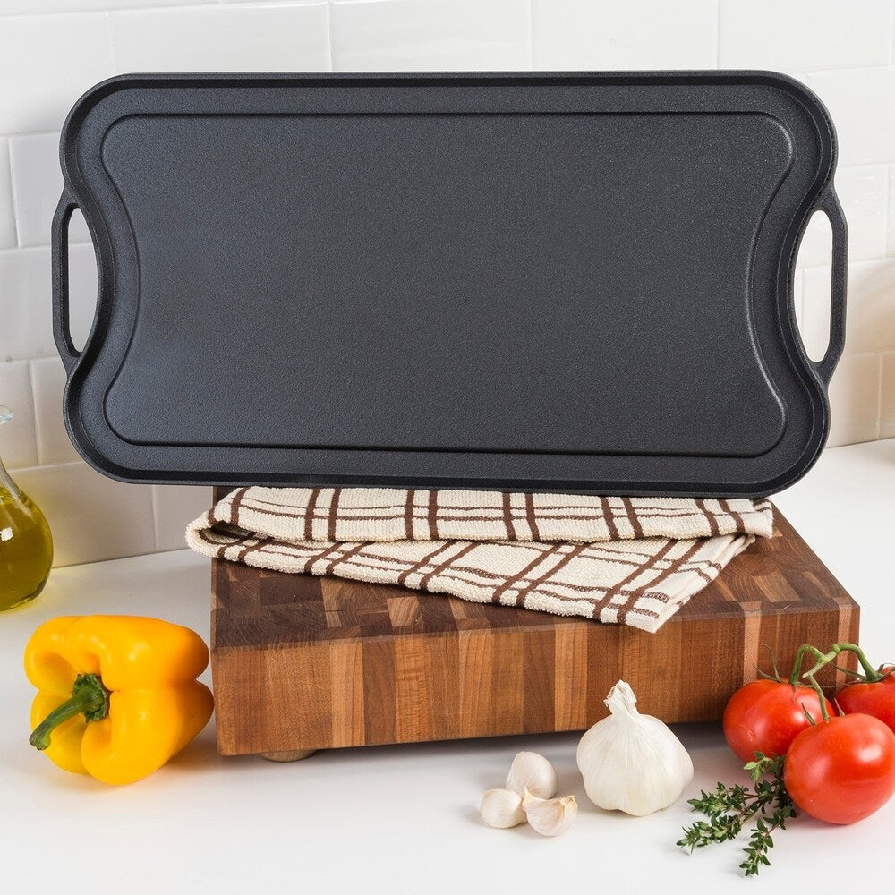 Viking Cast Iron 20 Reversable Grill/Griddle Pan (Pre-Seasoned)