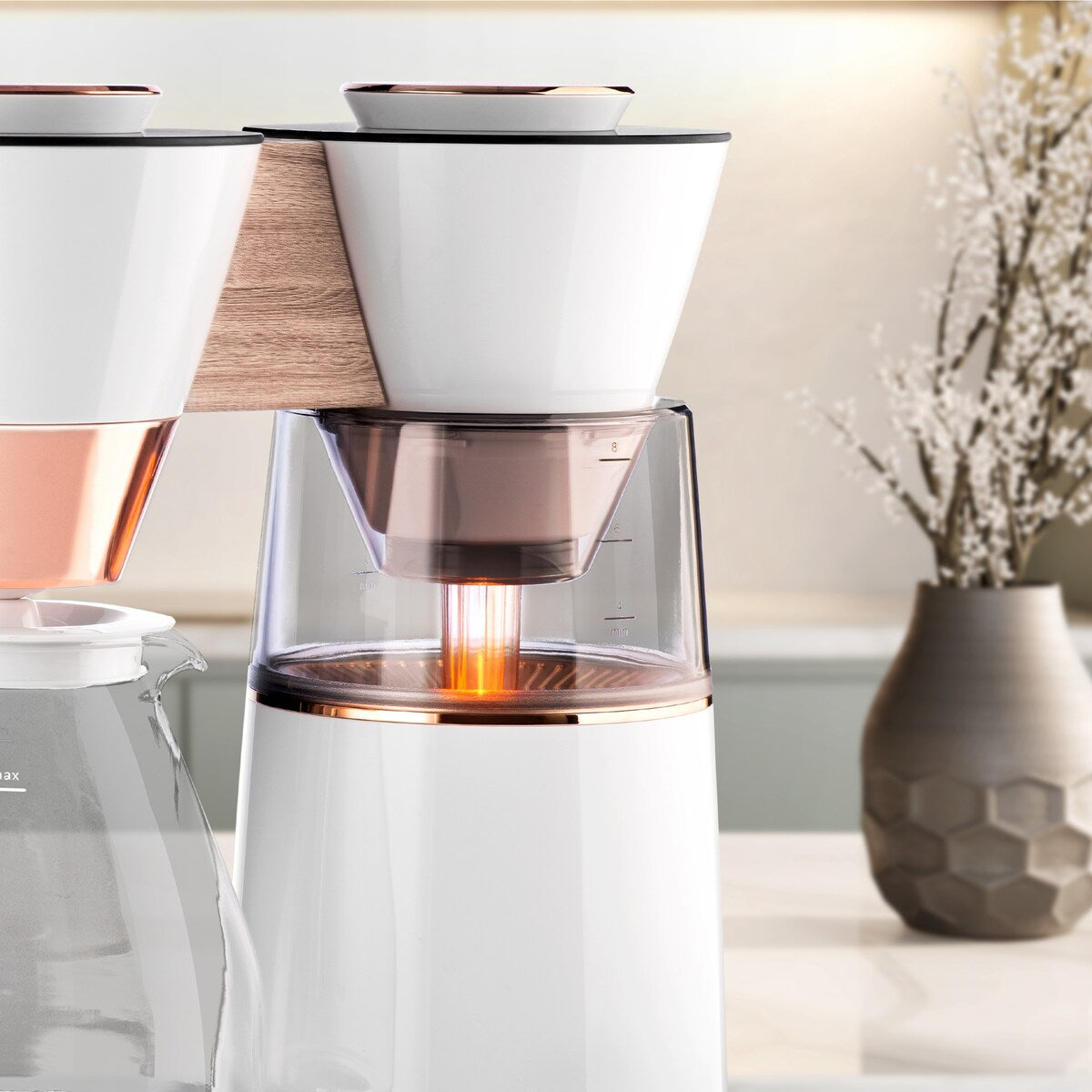 Vision 12-Cup Luxe Drip Coffee Maker with Revolving Dashboard