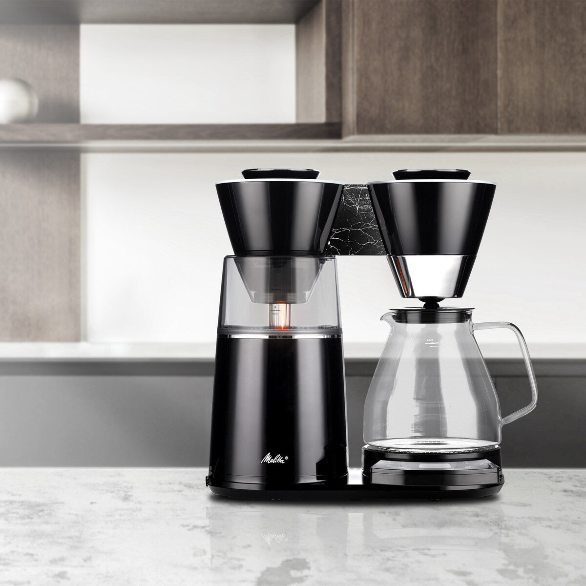 Vision 12-Cup Luxe Drip Coffee Maker with Revolving Dashboard