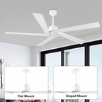 WINGBO 54 Inch DC Motor Indoor Ceiling Fan without Lights - N/A