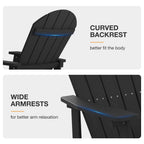 WINSOON All Weather Outdoor Rocking Chair, Set of 2