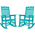 WINSOON All Weather Outdoor Rocking Chair, Set of 2